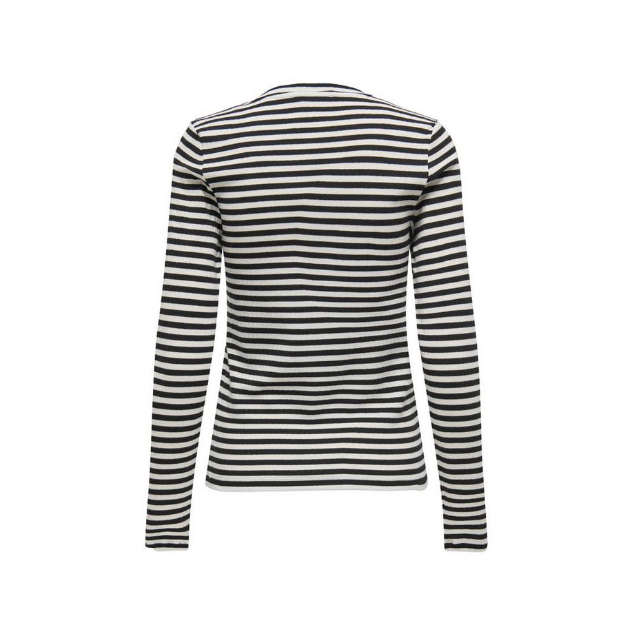 Only Lingerie Aida Gestreiftes Langarm Pyjama Oberteil  