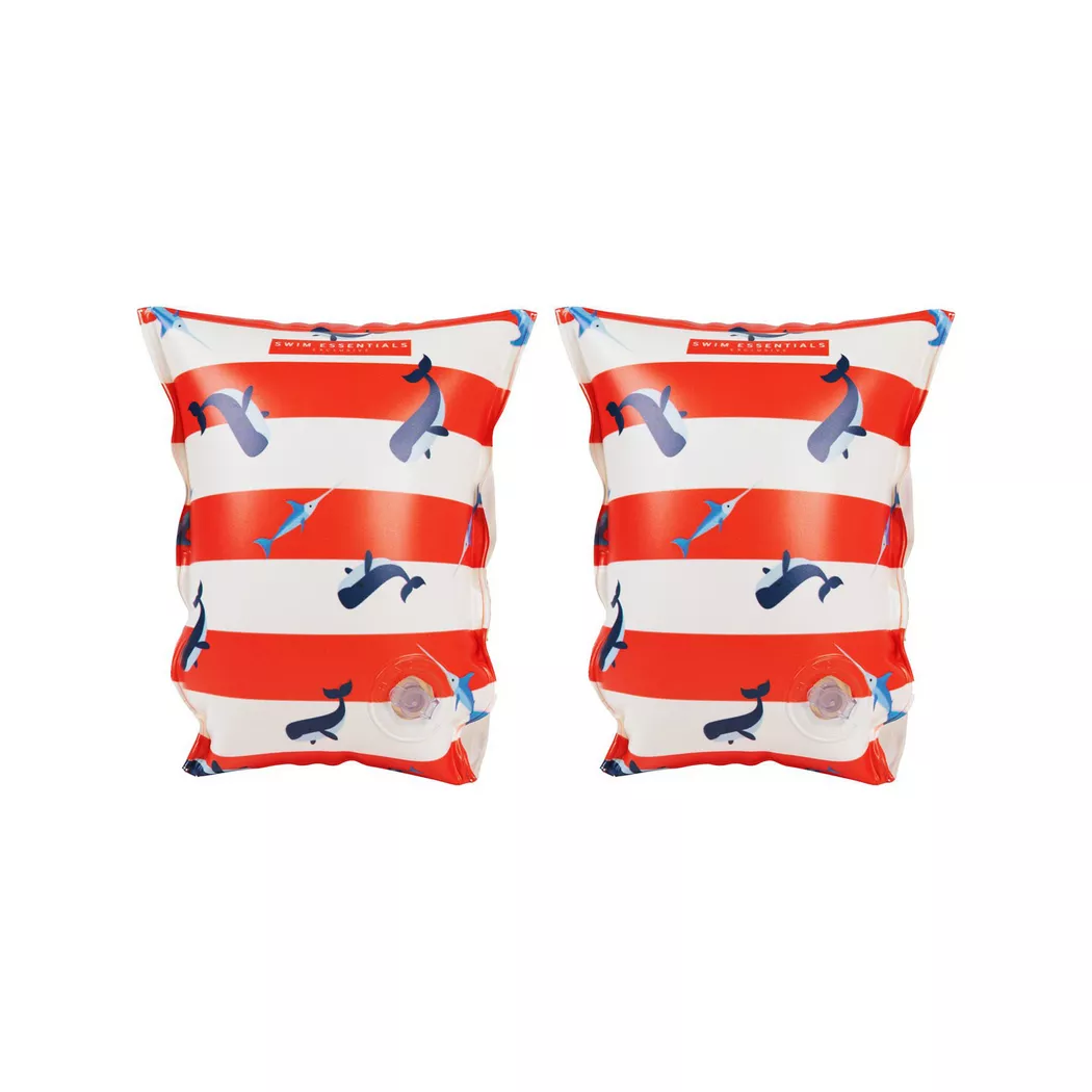 Swim Essentials - Schwimmflügel Red White Whale, 2-6, Rot