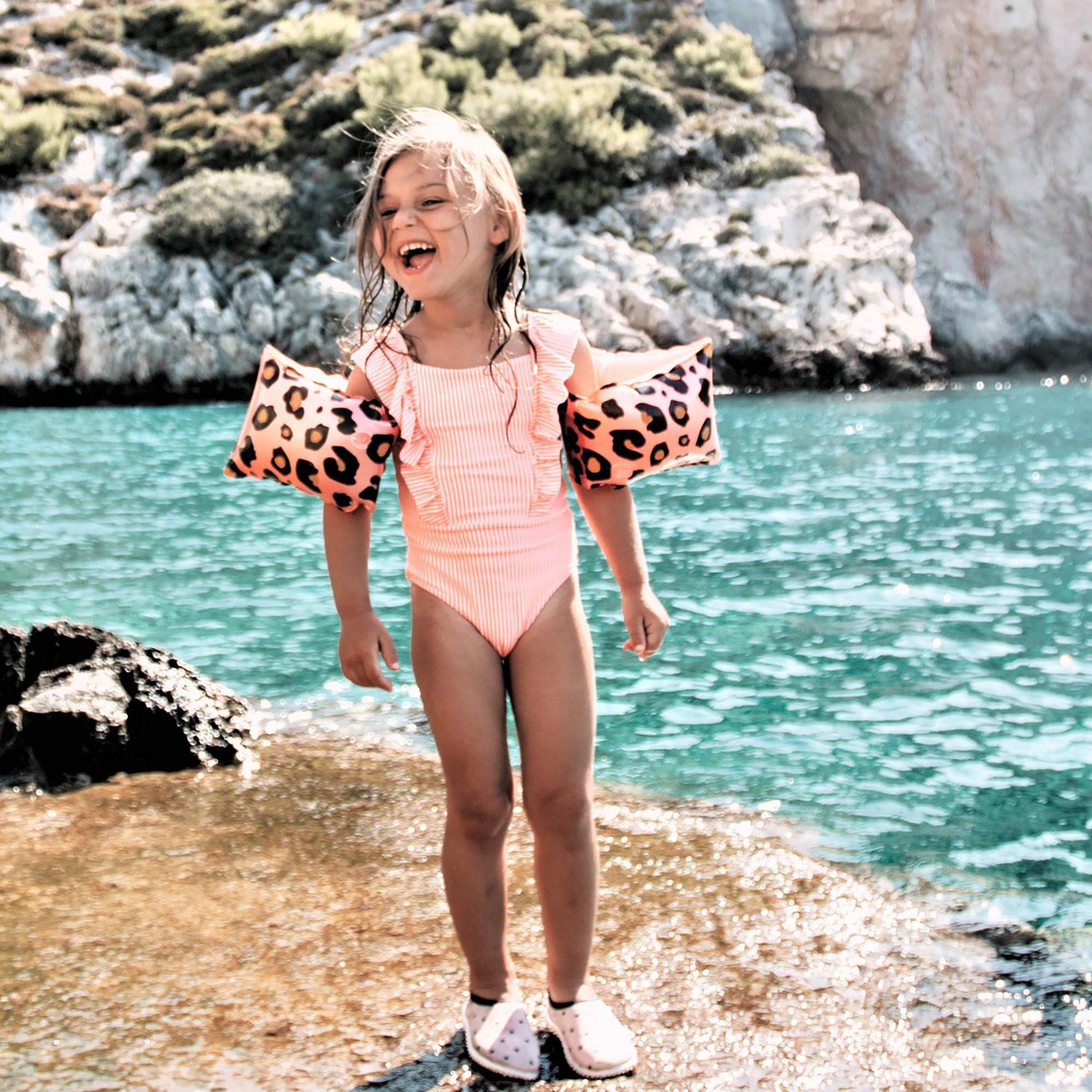 Swim Essentials  Ali d'acqua Rose Gold Leopard 