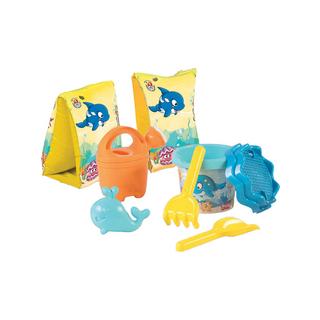 Androni  Zaino con set da spiaggia Animali marini, 6 pezzi 