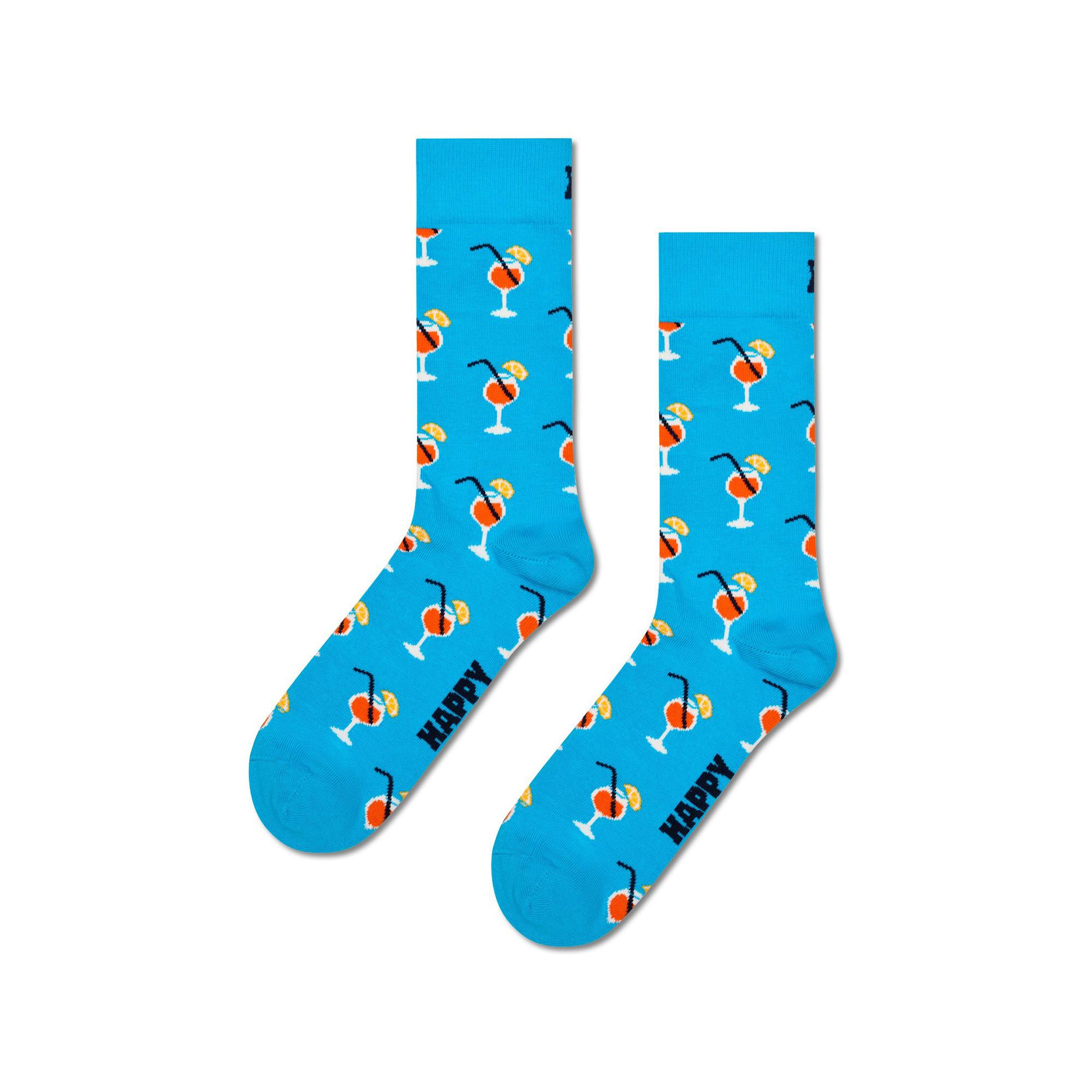 Happy Socks Orange Spritz Sock Chaussettes hauteur mollet 