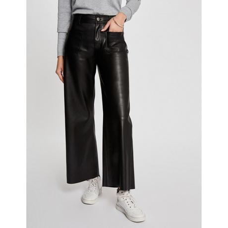 MORGAN Pantalon Taille Haute Jambe Large  