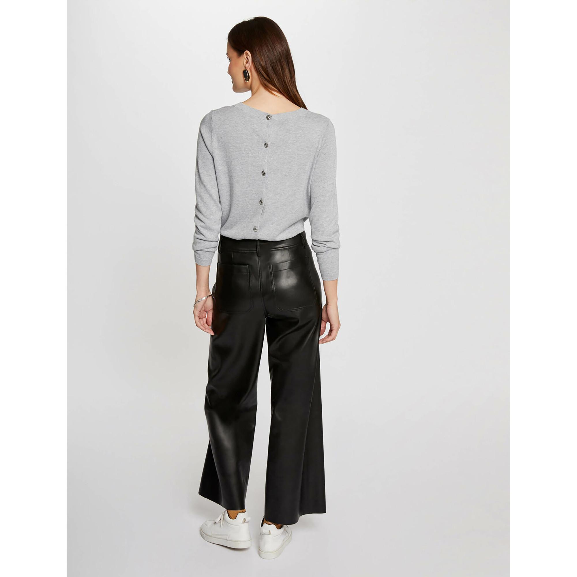 MORGAN Pantaloni Vita Alta Gamba Larga  