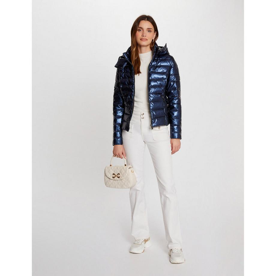 MORGAN Doudoune Capuche Métallique  