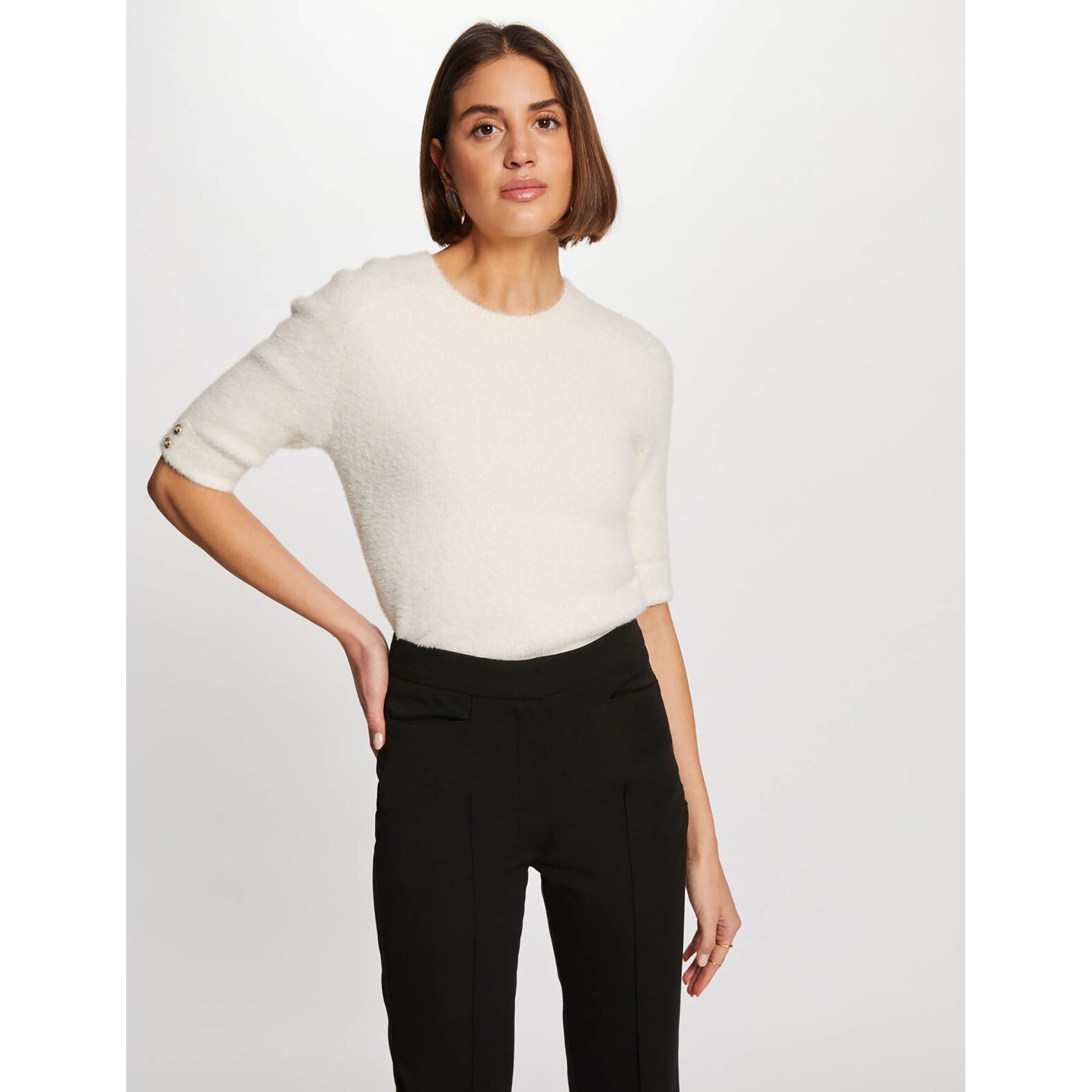 Morgan Pullover Donna - Maglione Maniche Lunghe Girocollo Morbido