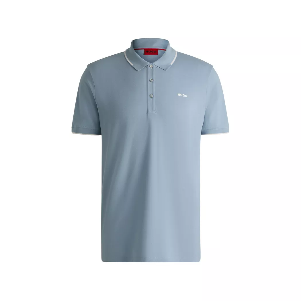 Hugo - Poloshirt, kurzarm, für Herren, Blau, Größe M
