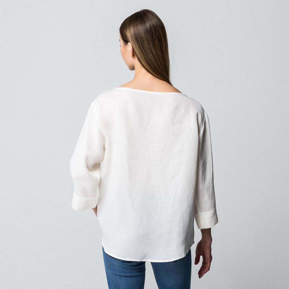 Manor Woman Chemisier Encolure Bateau Manches 3/4  