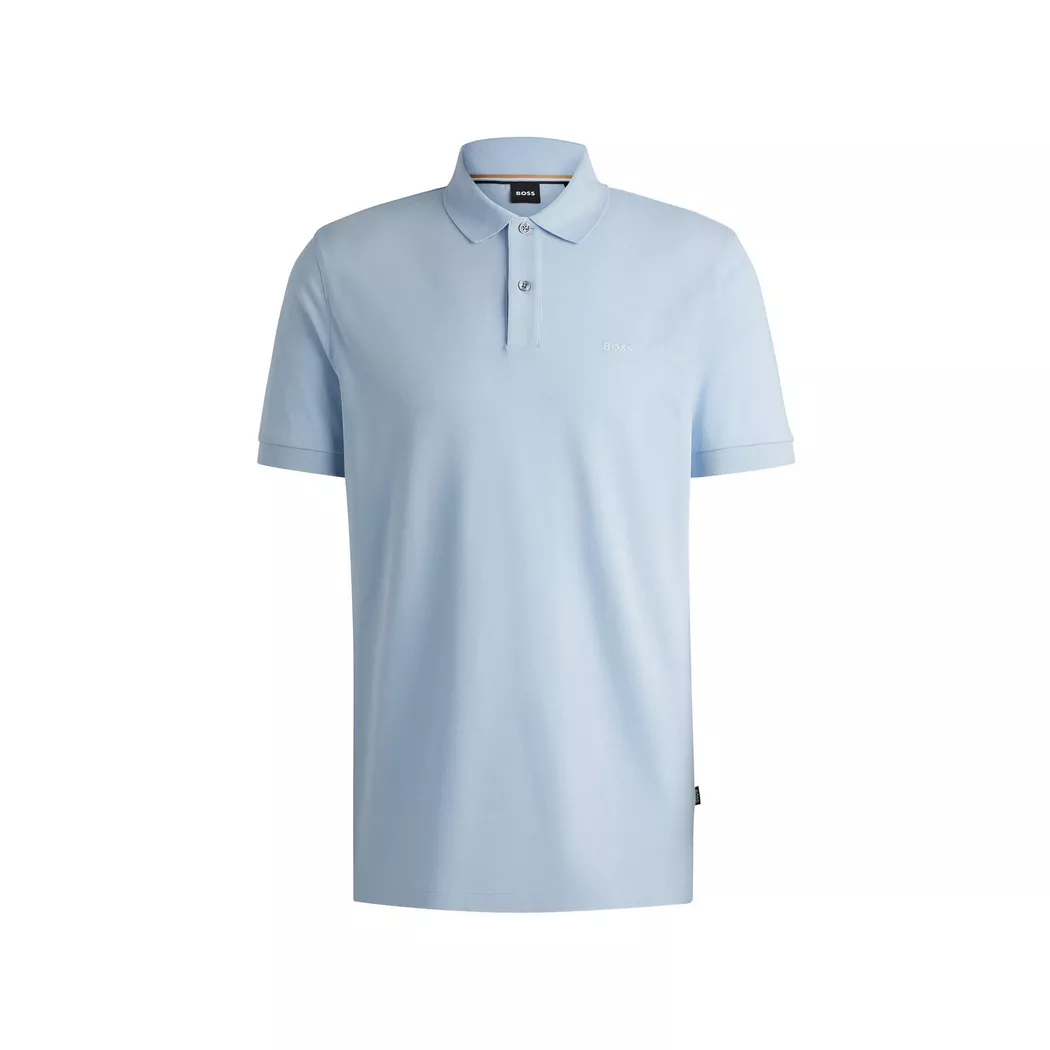 Boss BLACK - Poloshirt, kurzarm, für Herren, Hellblau, Größe S