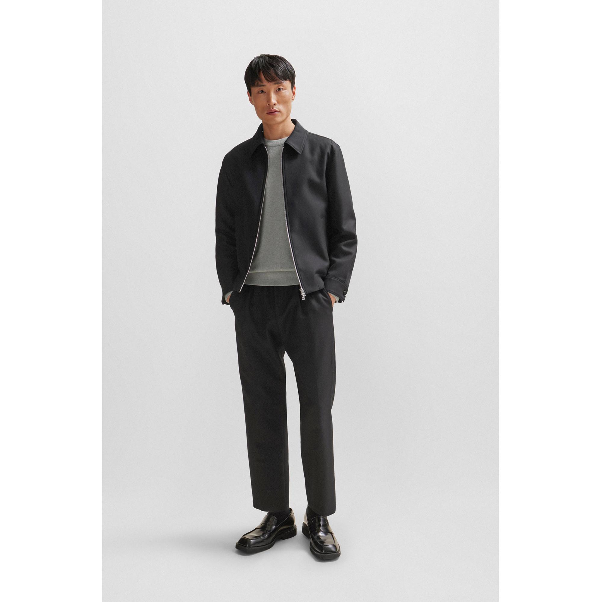 BOSS BLACK Ecaio-P Regular Fit Rippstrick Pullover  