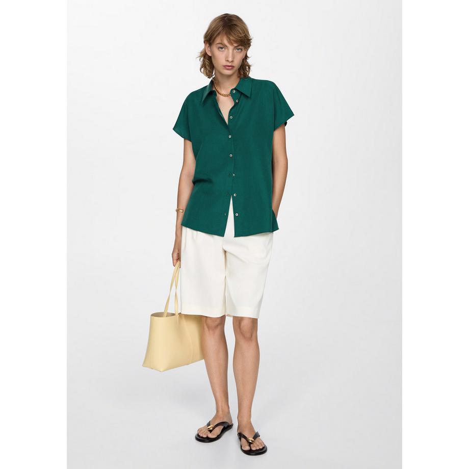 MANGO ROBBIE Kurzarm Bluse  