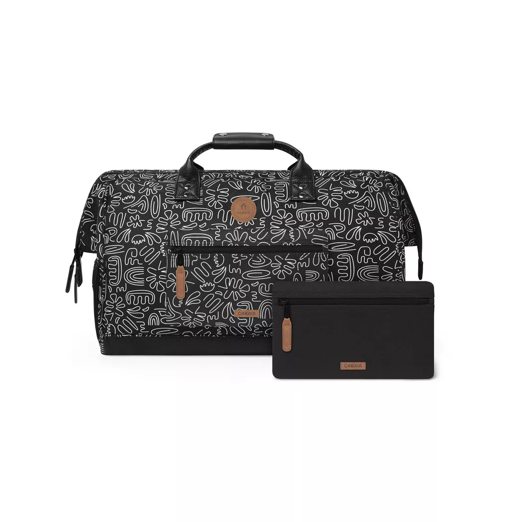CABAIA - Duffle Bag, 36 L, Schwarz/Weiss