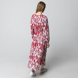 Manor Woman Abito Midi Scollo a V Maniche Lunghe  