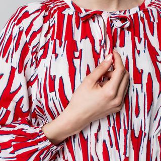 Manor Woman Abito Midi Scollo a V Maniche Lunghe  