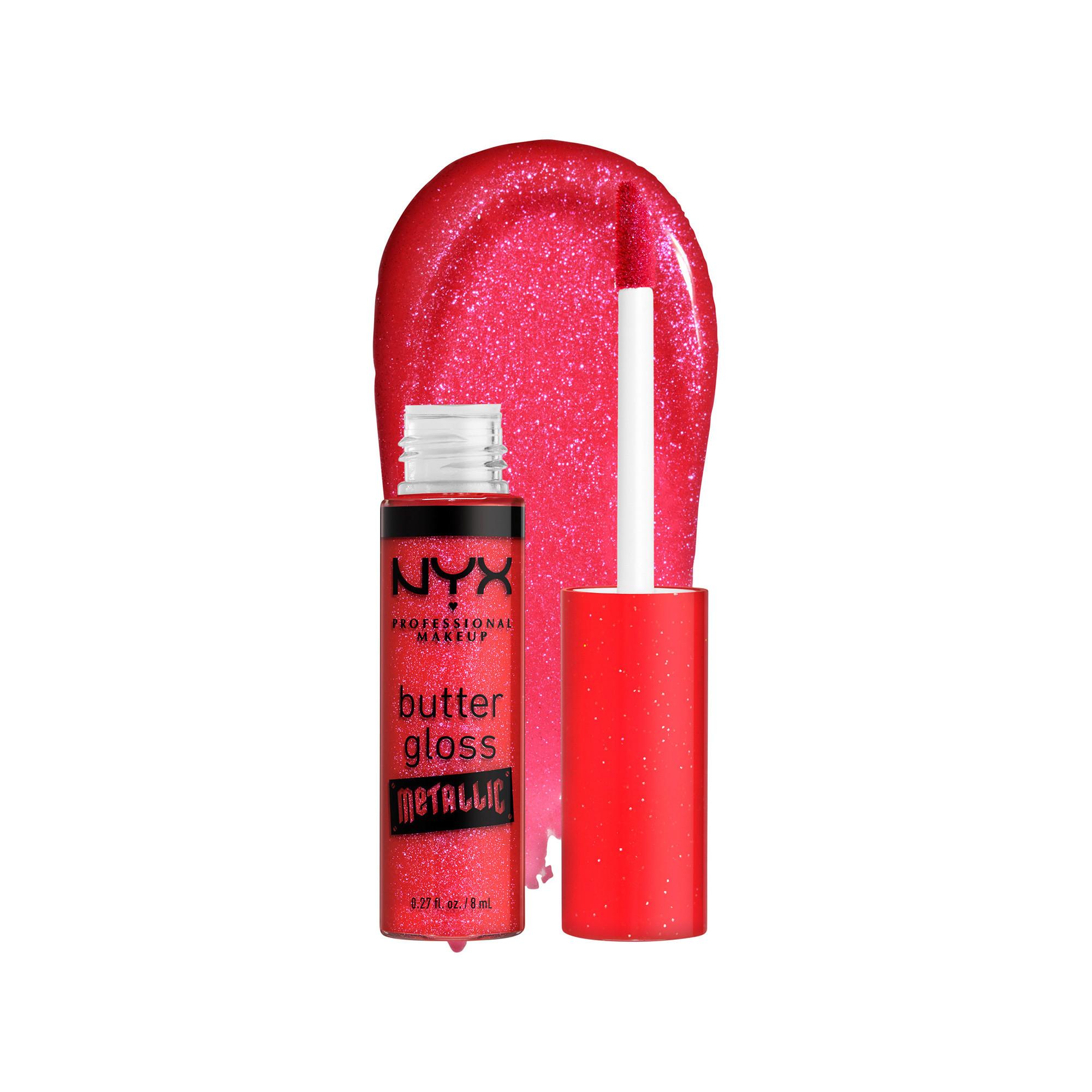 NYX-PROFESSIONAL-MAKEUP Butter Gloss Bling Metallic Lipgloss 