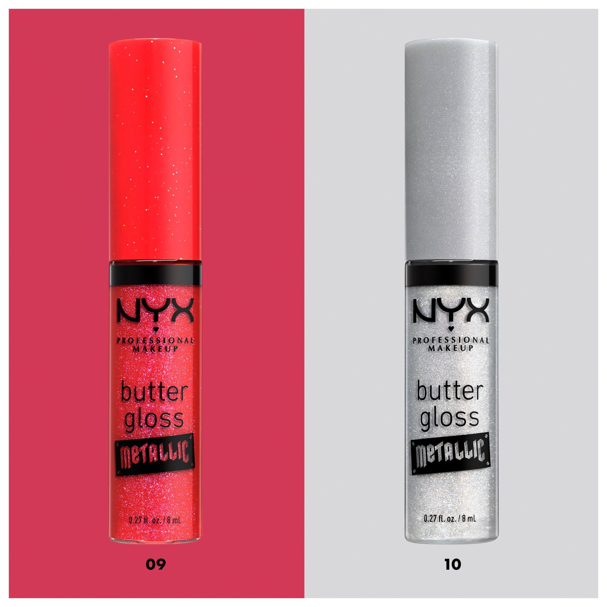 NYX-PROFESSIONAL-MAKEUP Butter Gloss Bling Metallic Lipgloss 