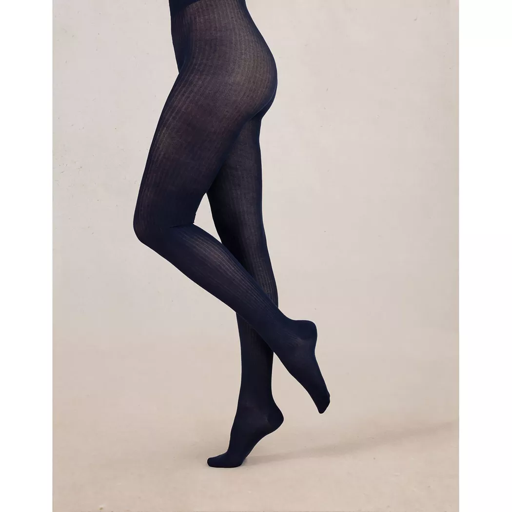 BLEU FORET - Strumpfhosen, für Damen, Marine, Größe L