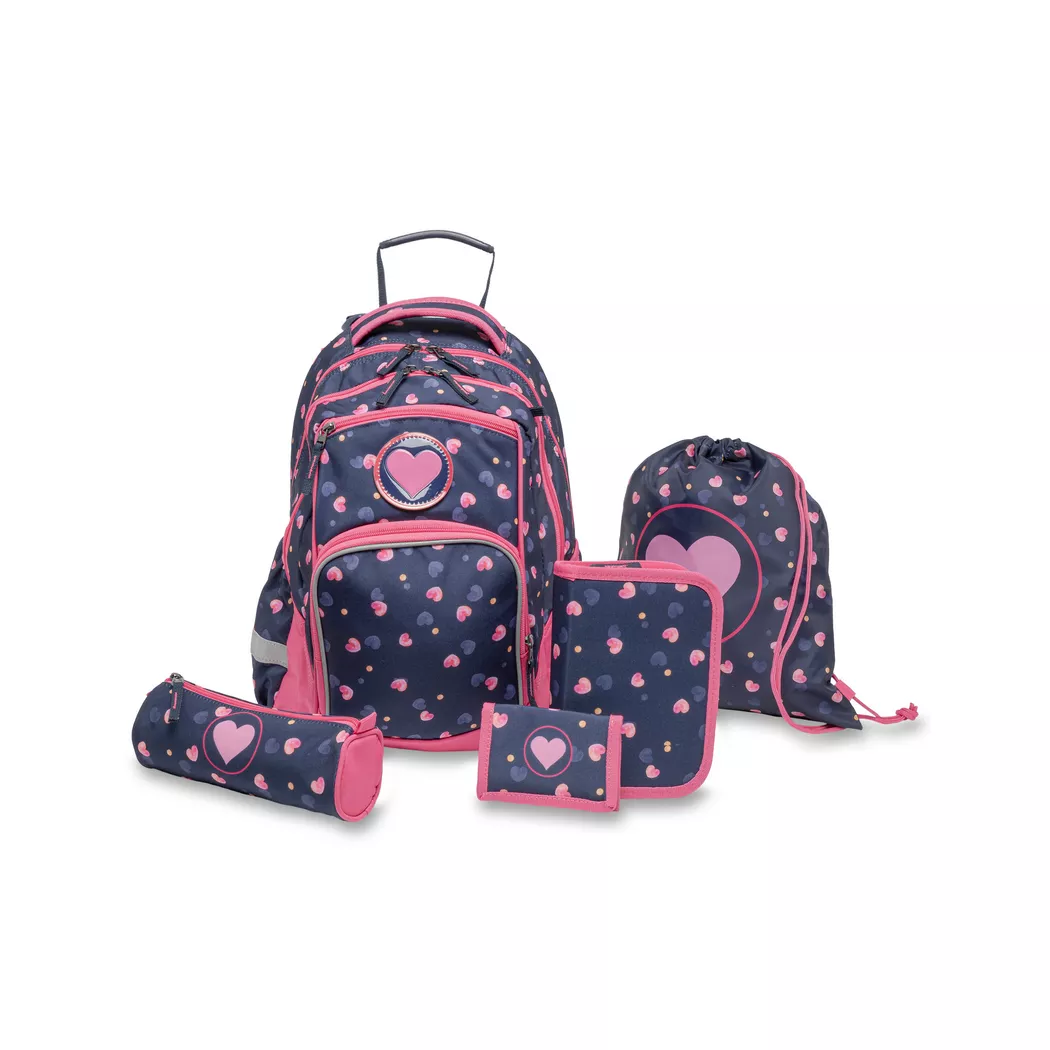 Manor Papeterie - Schulrucksack-Set, 5-teilig, 21l, Multicolor 2