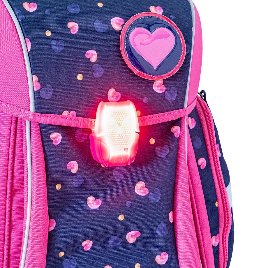 Manor Papeterie Schultornister-Set, 5-teilig Herz 