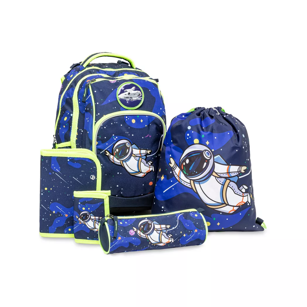 Manor Papeterie - Schulrucksack-Set, 5-teilig, 21l, Multicolor