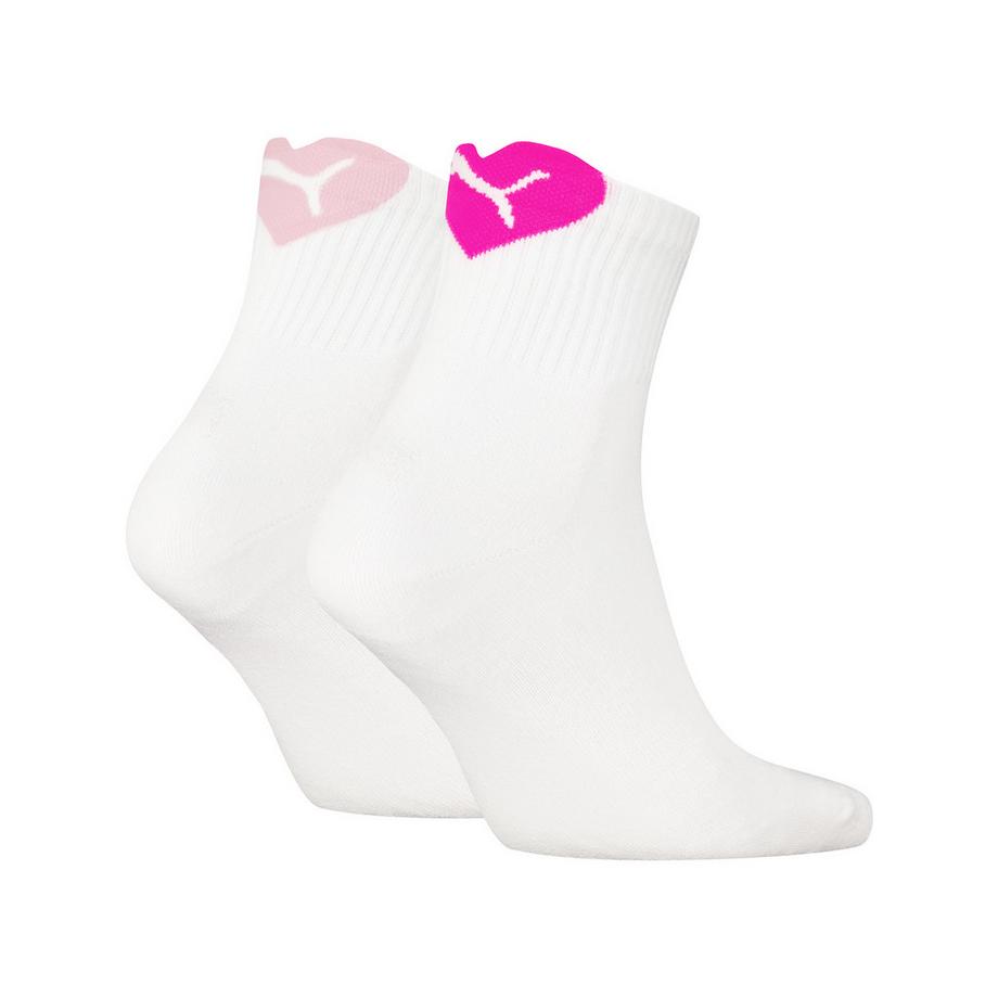 PUMA Chaussettes Courtes Crew Logo Cœur  