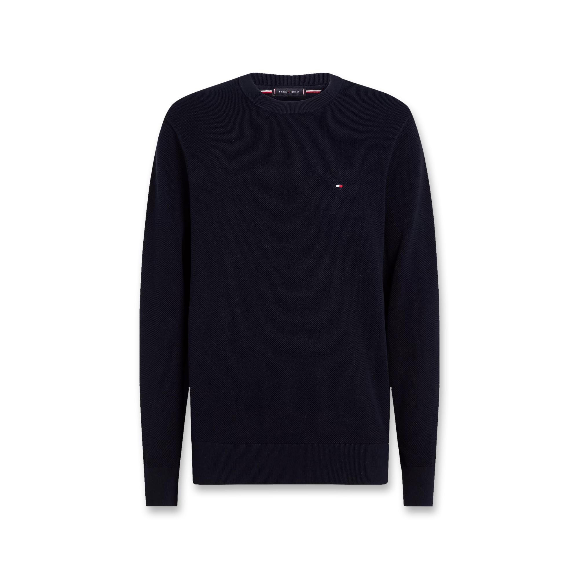 TOMMY HILFIGER Maglione Girocollo Maglia Fine  
