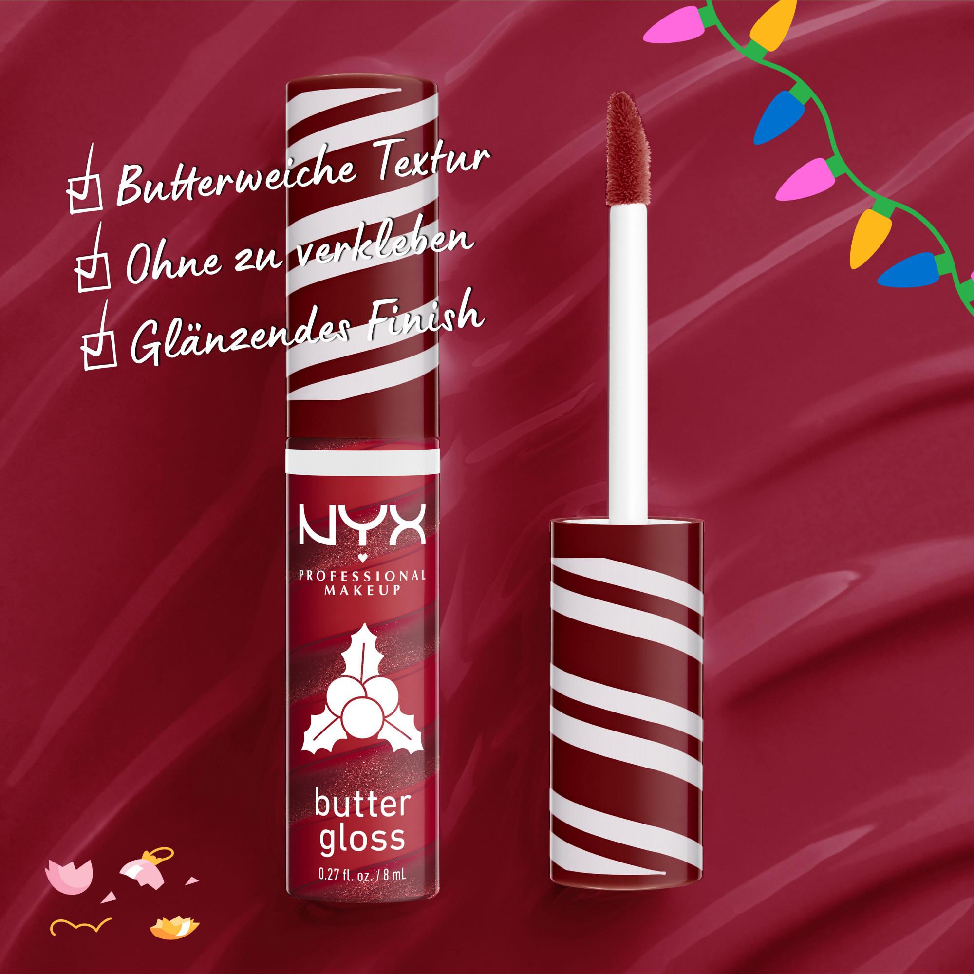 NYX-PROFESSIONAL-MAKEUP Butter Gloss Swirl Lipgloss Holly Berry Swirl Butter Gloss Swirl Lipgloss 