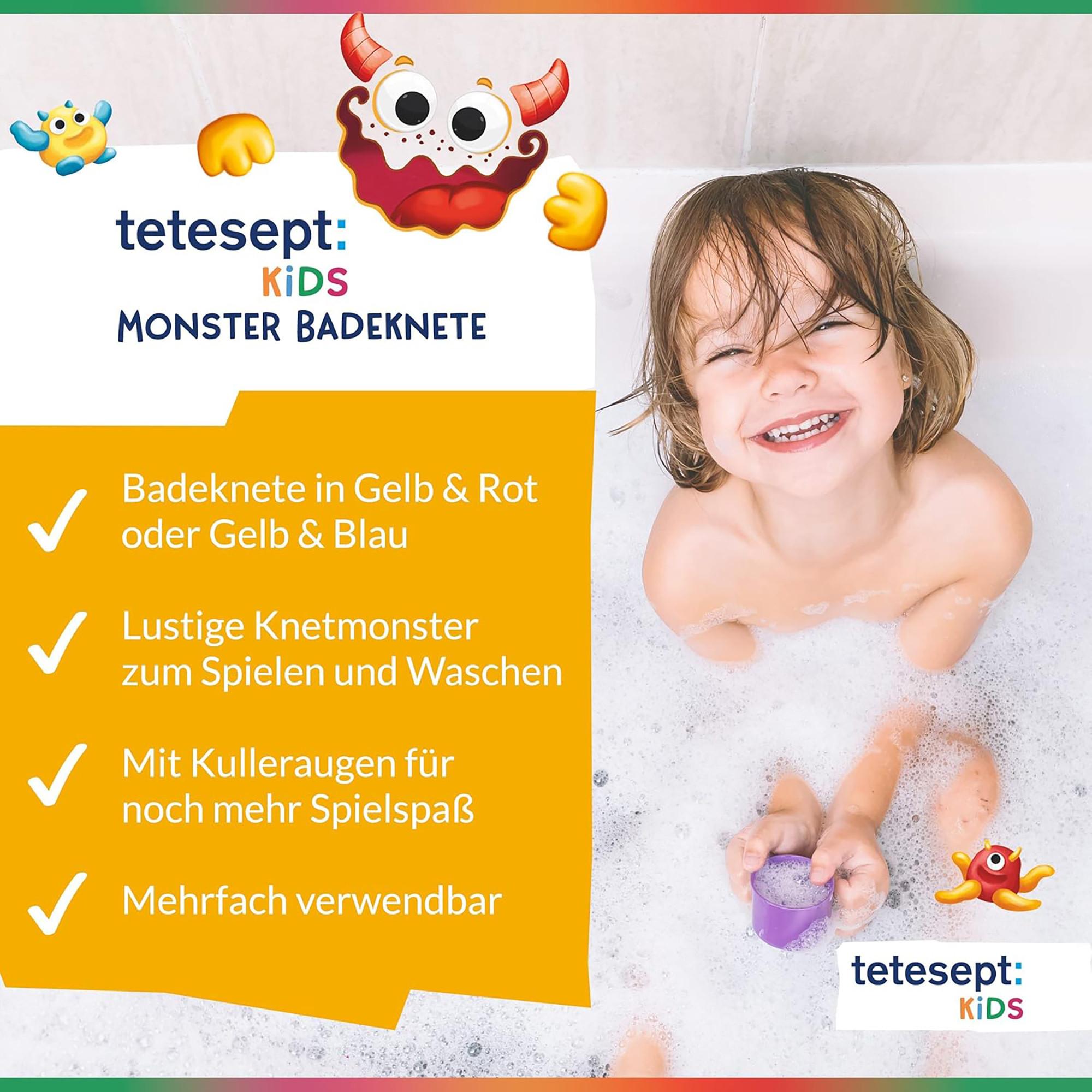 tetesept  Kids Monster Badeknete, Zufallsauswahl 