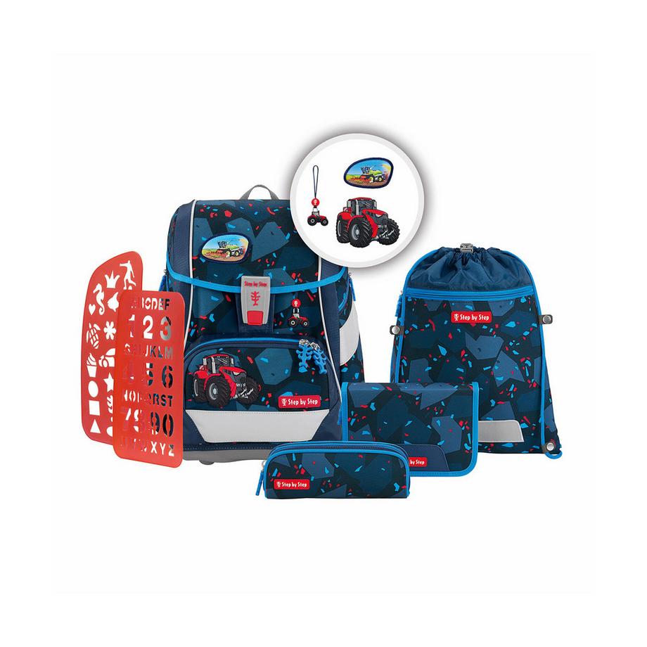 Step by Step Cartable scolaire, 6 pièces Tractor Freddy 