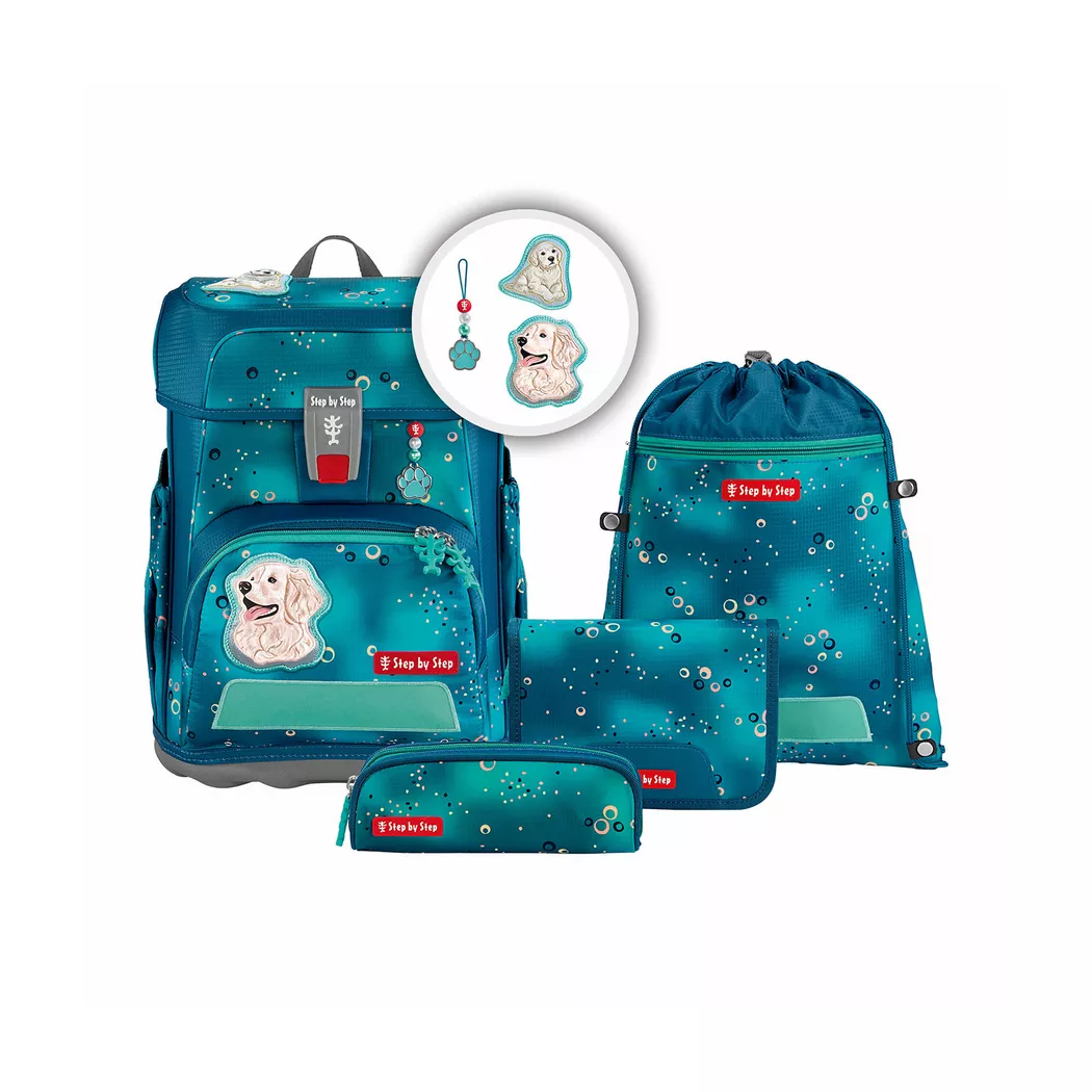 Step by Step - Schulrucksack-Set, 5-teilig, 19 L, Multicolor