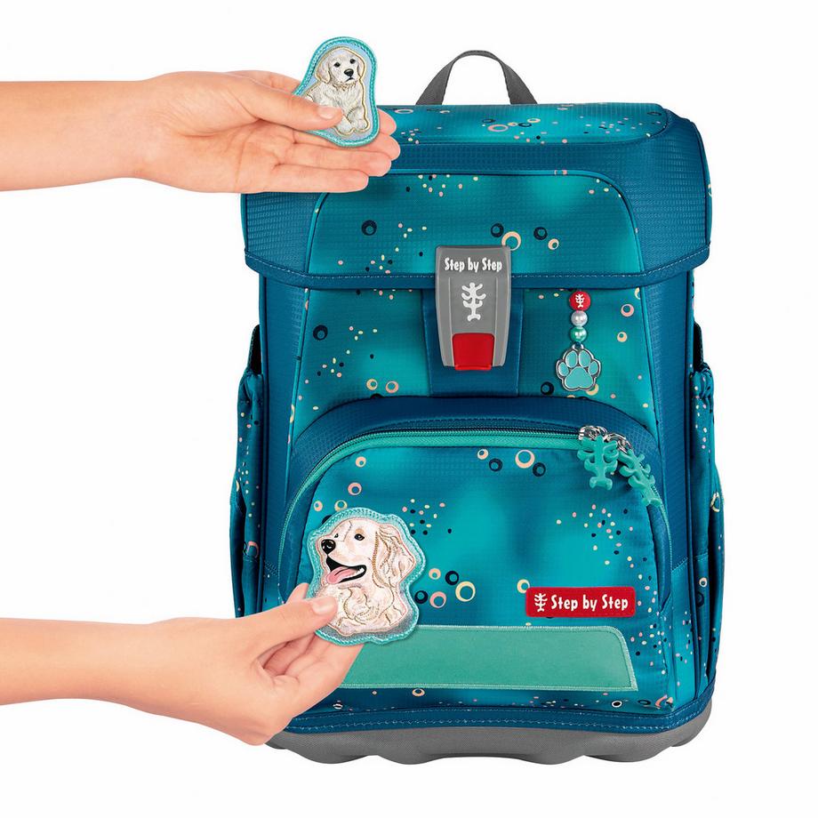 Step by Step Schulrucksack-Set, 5-teilig Dog Basty 