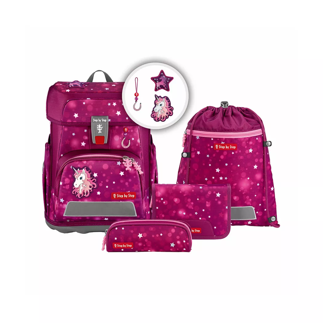 STEP BY STEP Schultaschen Set 5tlg CLOUD Dino Torex baby