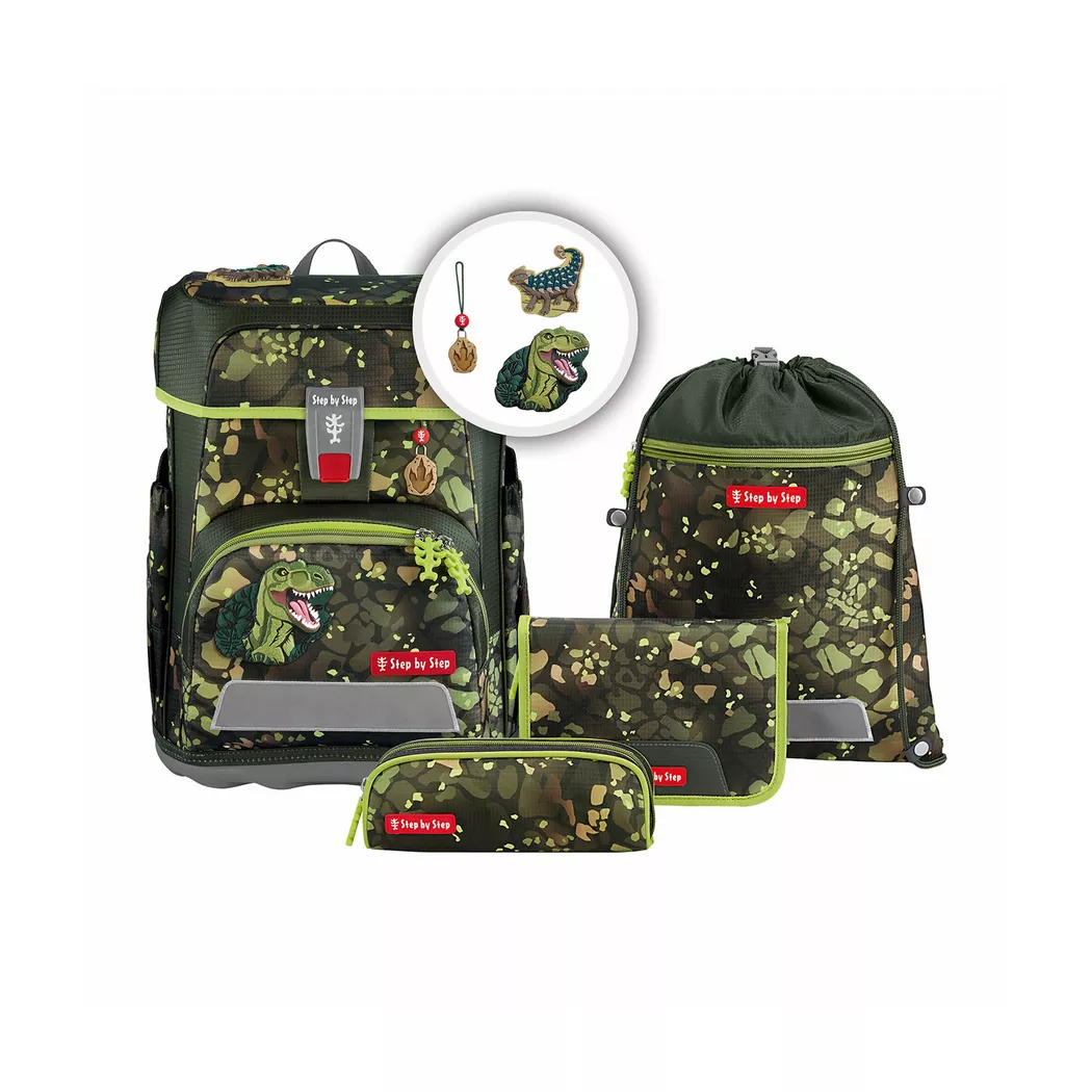 STEP BY STEP Schultaschen Set 5tlg CLOUD Dino Torex baby 3