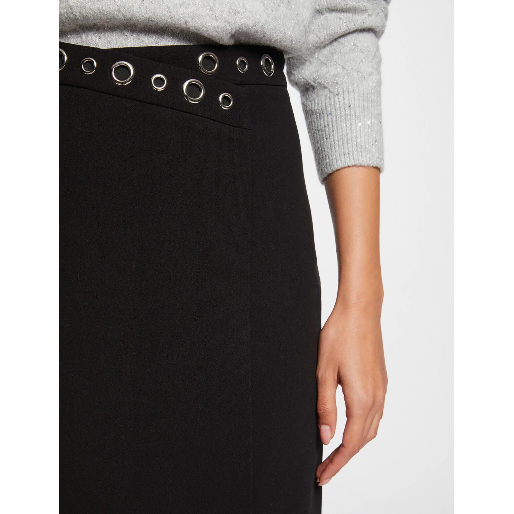 MORGAN Mini Jupe Portefeuille avec Œillets  