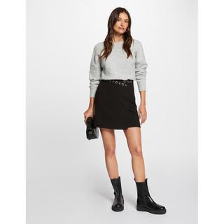 MORGAN Mini Jupe Portefeuille avec Œillets  