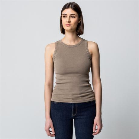 Manor Woman Top a costine senza maniche  