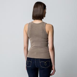 Manor Woman Top a costine senza maniche  