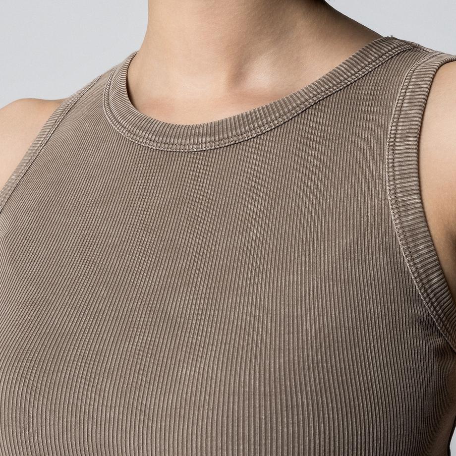 Manor Woman Top a costine senza maniche  