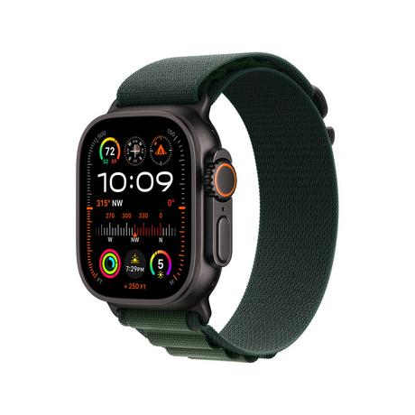 Apple AW Ultra 2 GPS + Cell 49mm   with Dark Green Alpine Loop - Medium Smartwatch 