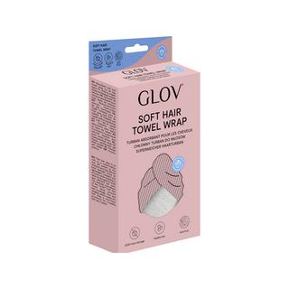 GLOV Glv Soft Hair Towel Wrap Ivory Turbante Per Capelli Soffice Assorbente Per Tutti I Tipi Di Capelli 