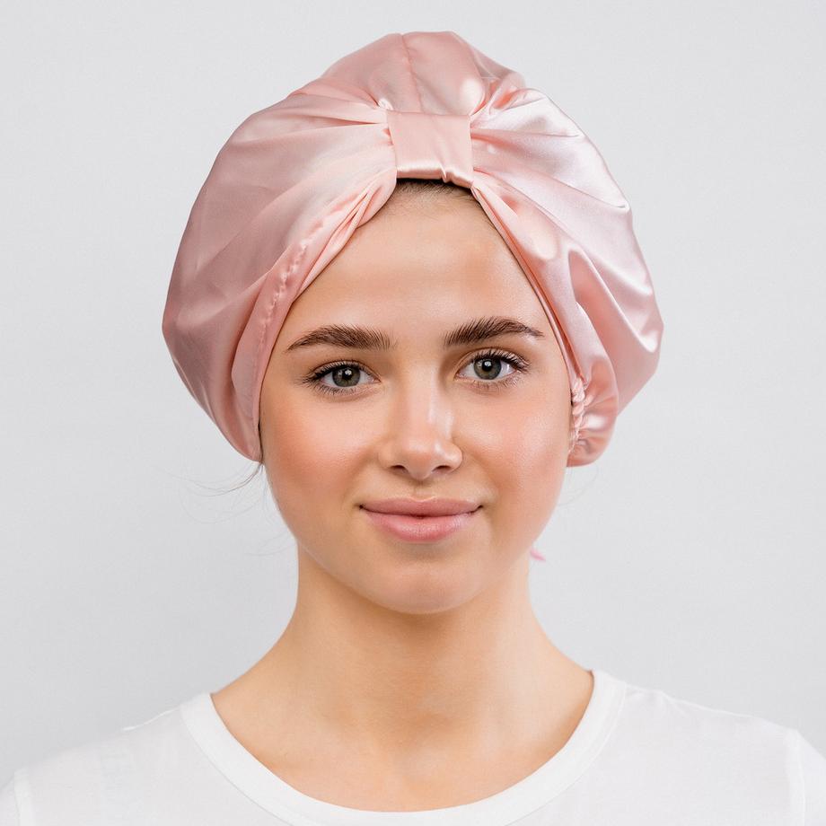 GLOV Glov Satin Hair Bonnet Pink Cuffia In Raso Anti-crespo 