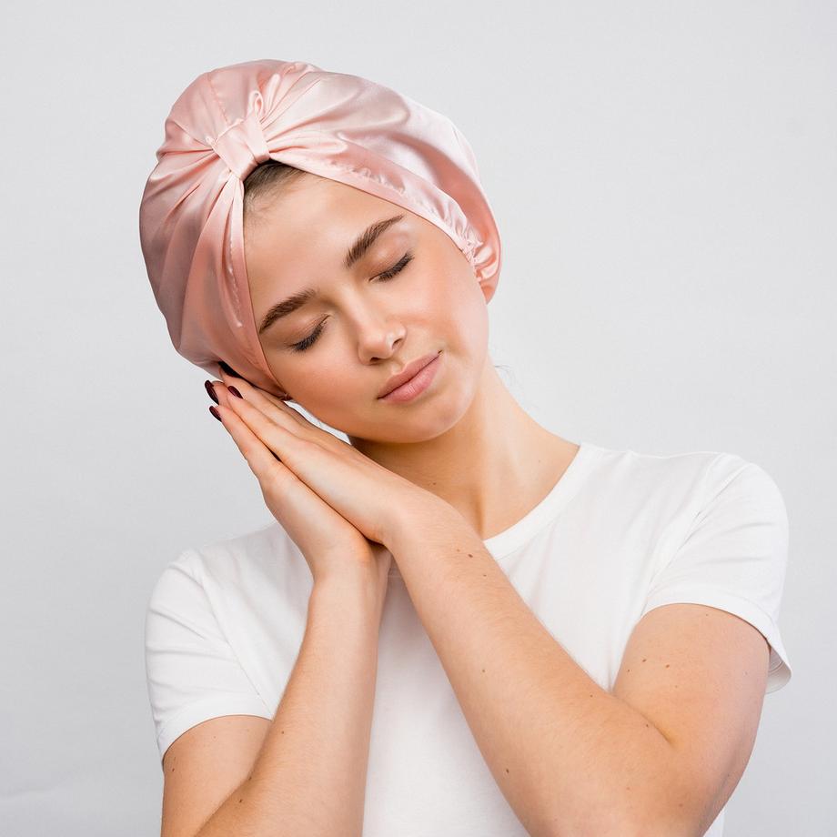 GLOV Glov Satin Hair Bonnet Pink Cuffia In Raso Anti-crespo 