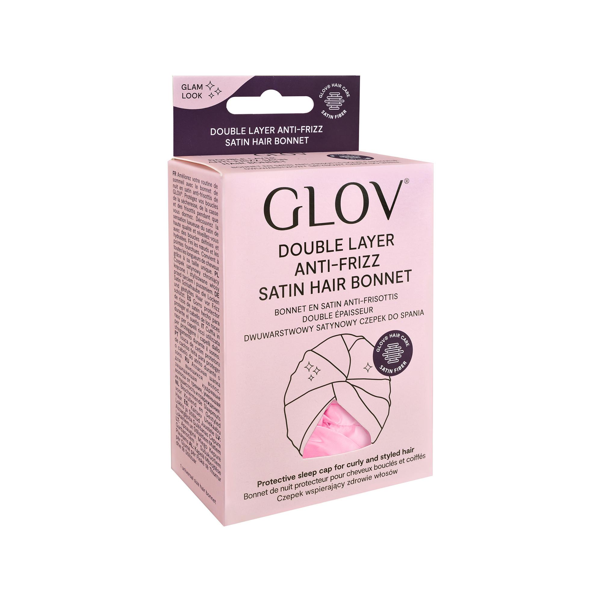 GLOV Glov Satin Hair Bonnet pink Cuffia In Raso Anti-crespo A Doppio Strato 