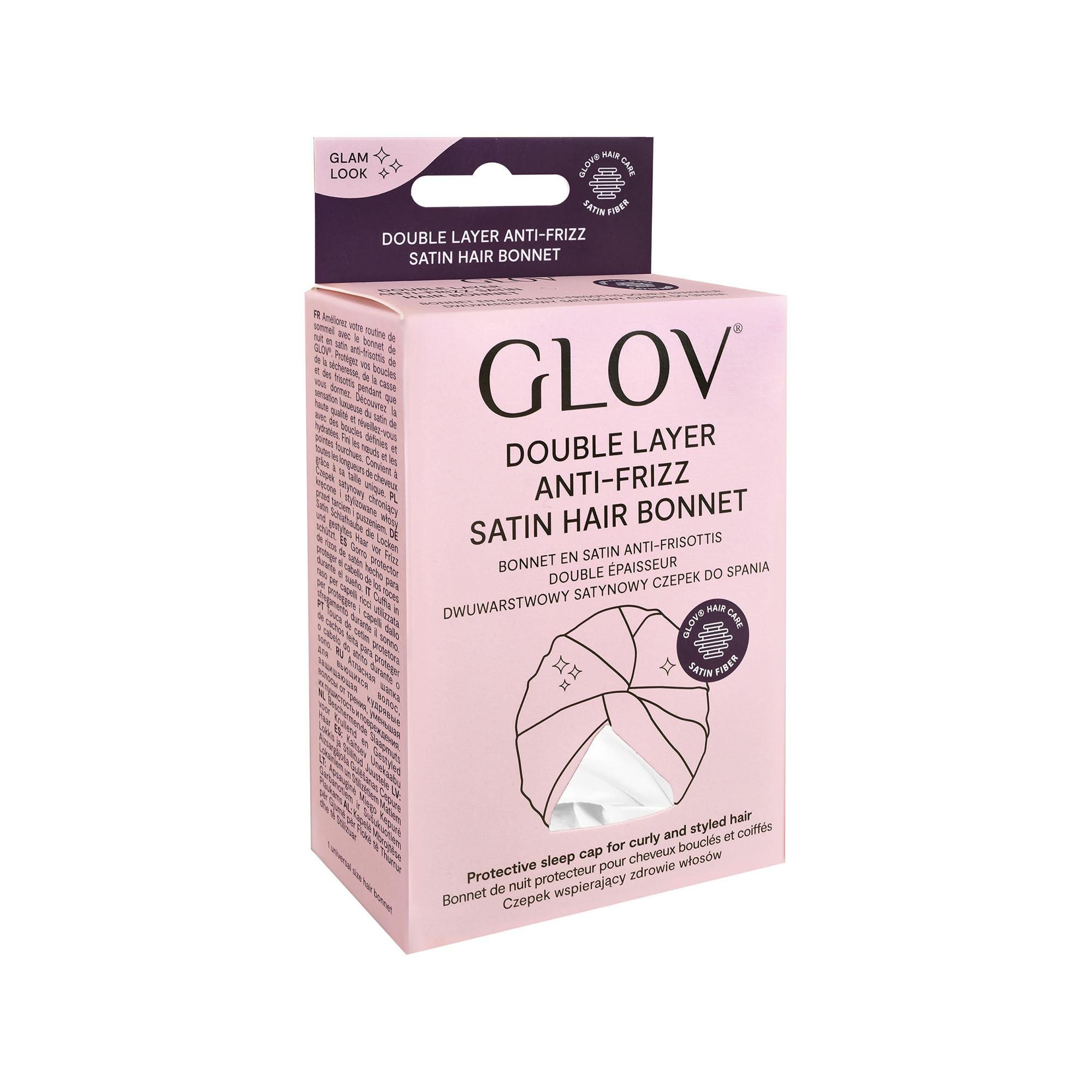 GLOV Glov Satin Hair Bonnet Beige Bonnet En Satin Anti-frisottis Double Épaisseur 