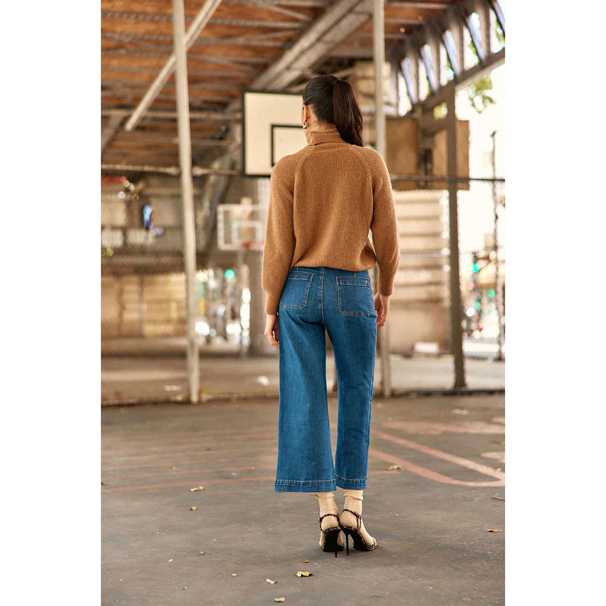 La Petite Etoile Wide Leg High Rise Lunghezza 7/8 Jeans  