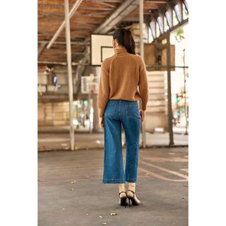 La Petite Etoile Wide Leg High Rise 7/8 Länge Jeans  