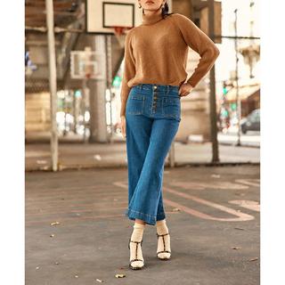 La Petite Etoile Wide Leg High Rise Lunghezza 7/8 Jeans  