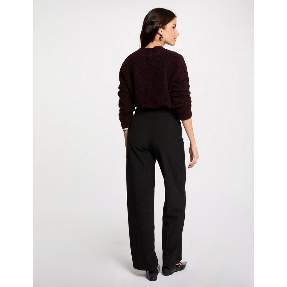 MORGAN Pantalon Taille Haute Coupe Droite  