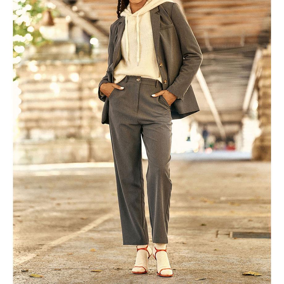 La Petite Etoile Pantalon droit taille haute  