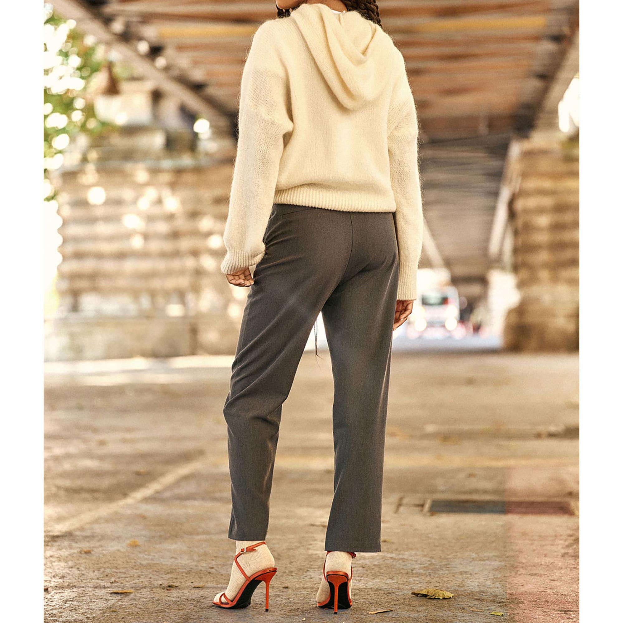 La Petite Etoile Pantalon Taille Haute Coupe Droite  