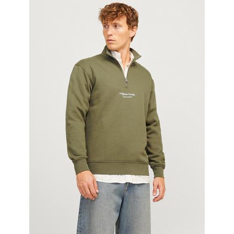 JACK & JONES JORVESTERBRO SWEAT QUARTER ZIP HN NOOS Sweat-shirt 